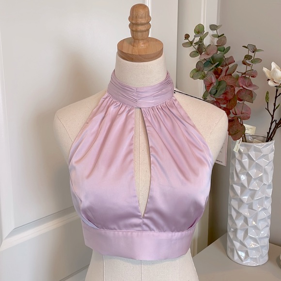 HANSEN & GRETEL | Pink Halter Top | Size Medium - Picture 1 of 10
